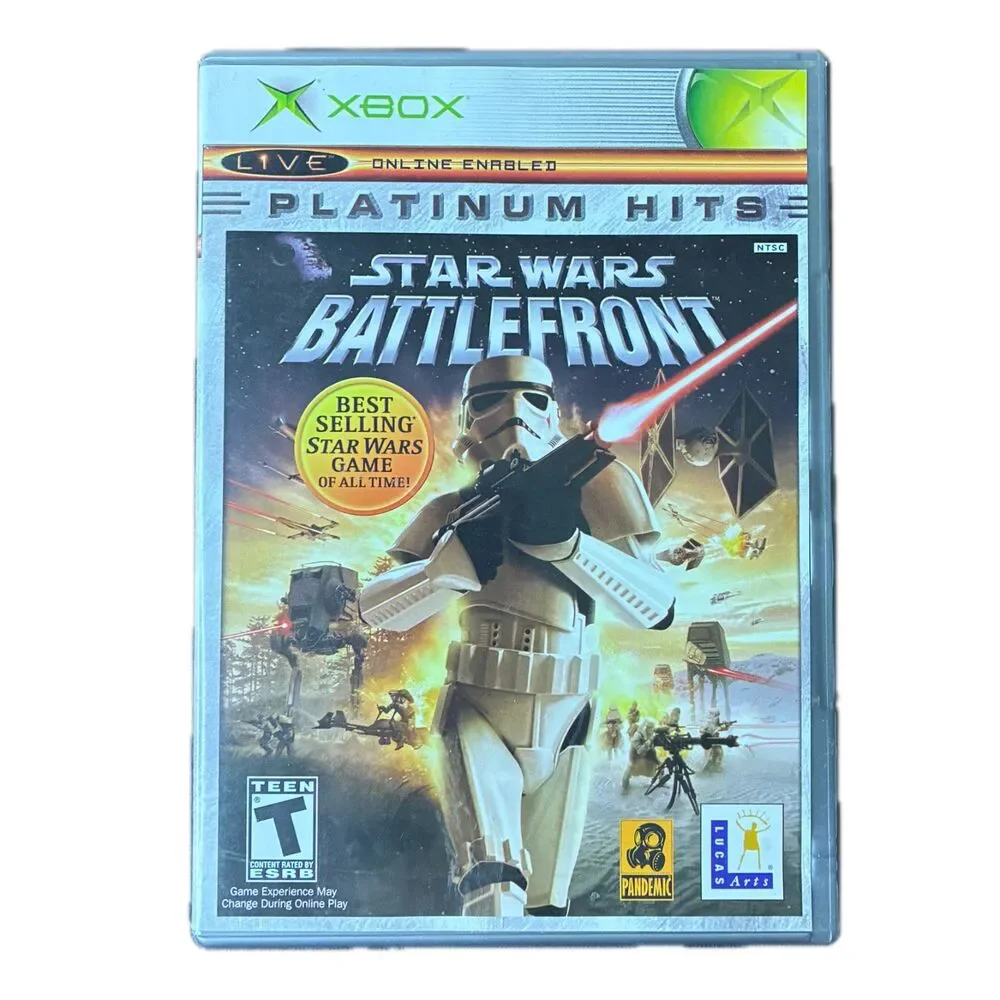 Original Xbox Game Lot of 4 Star Wars Battlefront Brothers in Arms Sega GT 2002